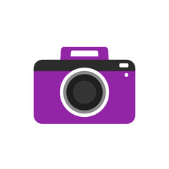 purple camera take a photo icon