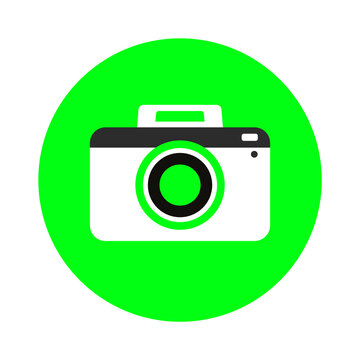 green camera circle icon