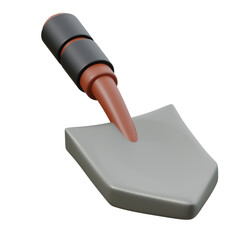 3d icon of a shovel