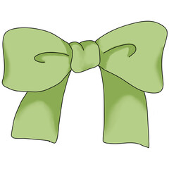 Green bow