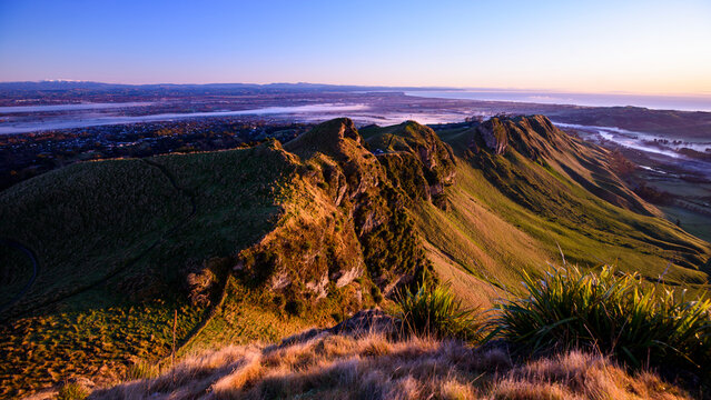 Morning view from Te Mata Peak, Hawke's Bay, New Zealand