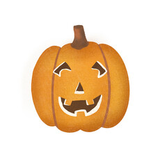halloween pumpkin isolated on white