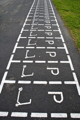 Parking lot sign for scooters