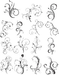 design elements black and white vector