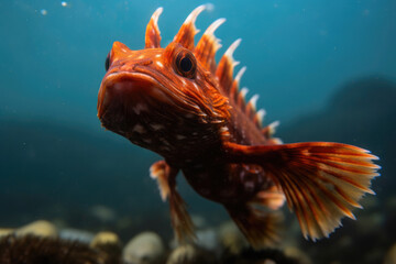 Fototapeta na wymiar Majestic Sculpin Fish in Full View
