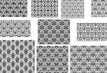 black and white seamless pattern