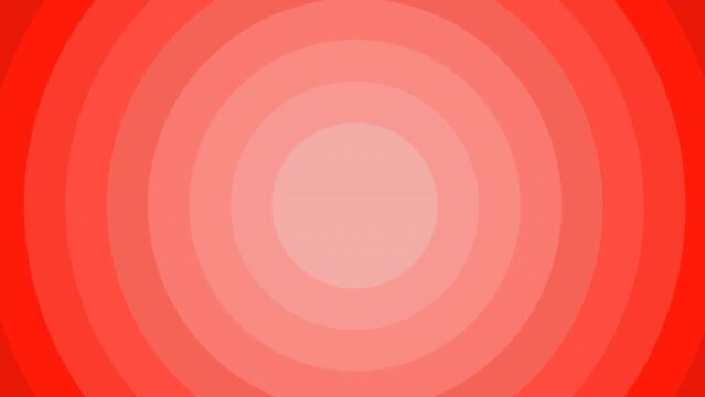 Animation of red circles pulsating on red background