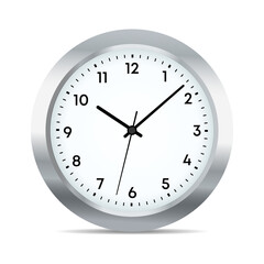 Analog Clock Isolated on White Background