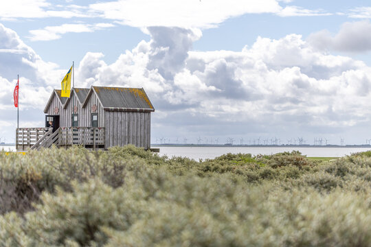 3 Holzh&uuml;tten am Strand von Norderney