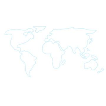 blue glowing world map outline icon element design 