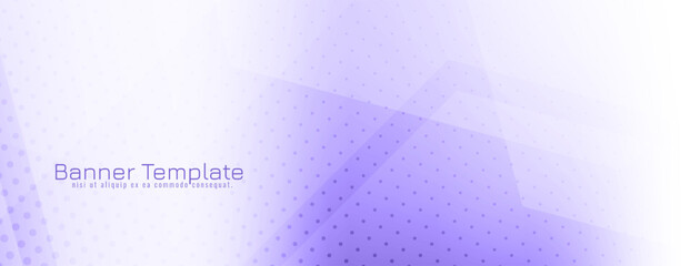 Soft violet color geometric design modern business banner