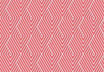 Abstract geometric pattern. A seamless vector background. White and pink ornament. Graphic modern pattern. Simple lattice graphic design