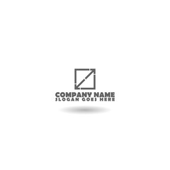Fototapeta premium Arrow exchange logo template with shadow