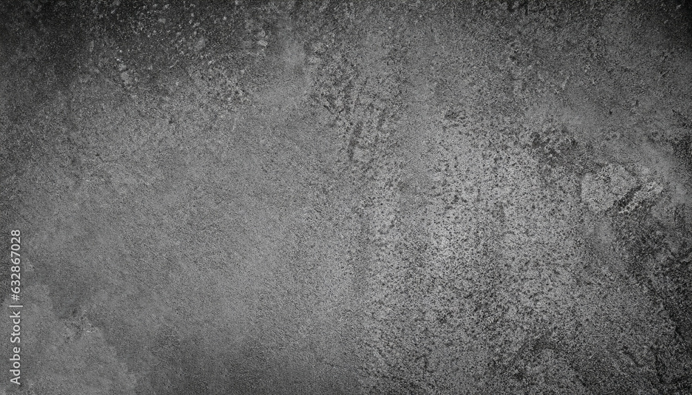 Poster black gray painted concrete texture or background with shadow and grain elements. high contrast and 