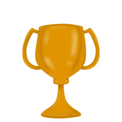 gold trophy cup transparent background