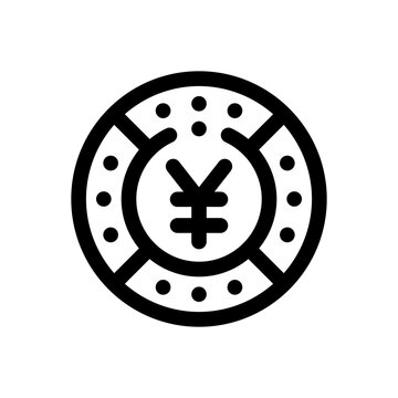 recommend clip art: yen line icon