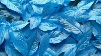 blue feathers background Created with generative Ai
