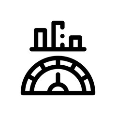 benchmark line icon