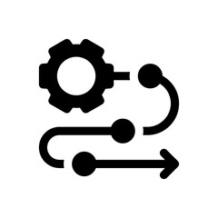 procedure glyph icon