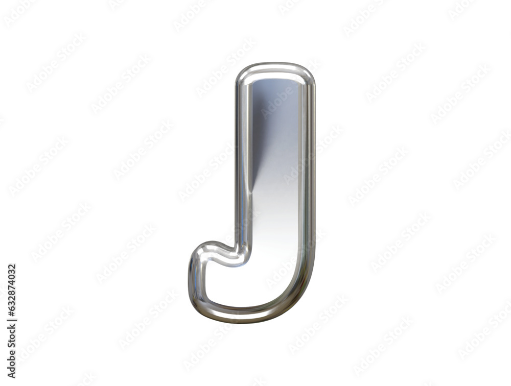 Fototapete 3d rendering alphabet text effect vector transparent element