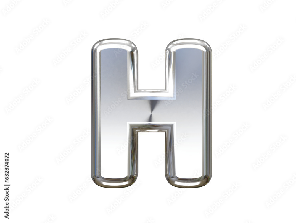 Poster 3d rendering alphabet text effect vector transparent element