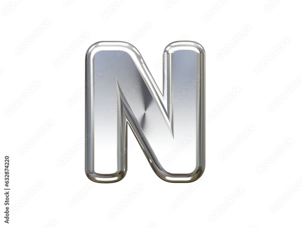 Poster 3d rendering alphabet text effect vector transparent element