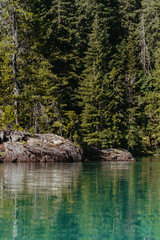 Summer at Lake Diablo in North Cascades National Park in Washington 
