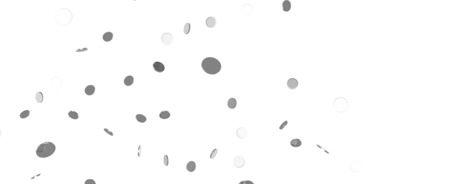 Enchanting Delight: Spectacular 3D Illustration Showcasing Enchanting silver Confetti