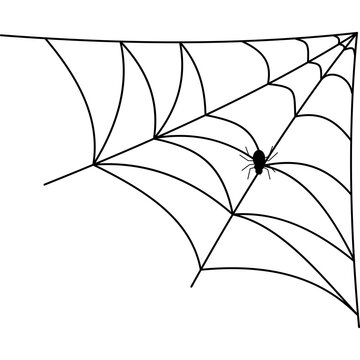 Halloween Spider Web Corner
