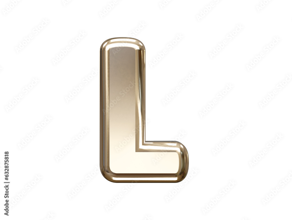 Poster 3d rendering alphabet text effect vector transparent element