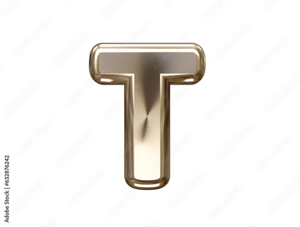 Poster 3d rendering alphabet text effect vector transparent element