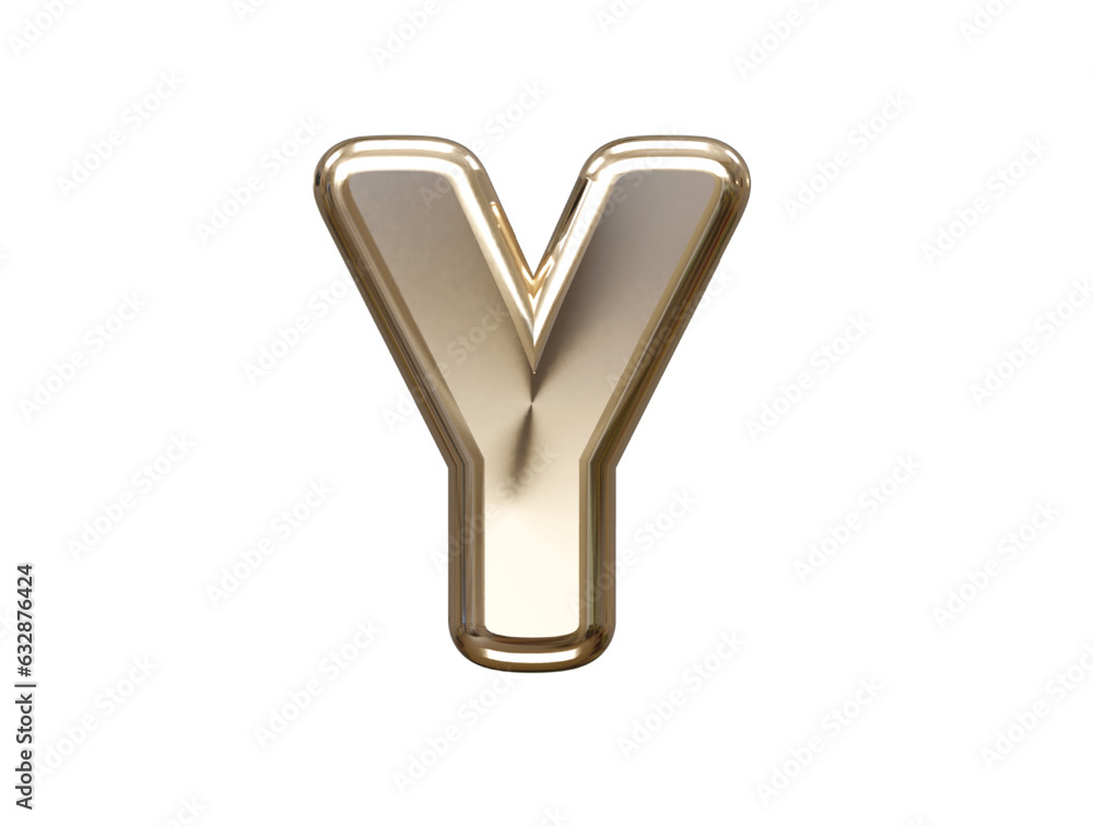 Poster 3d rendering alphabet text effect vector transparent element