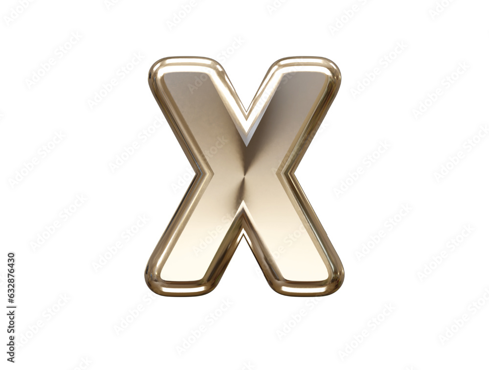 Poster 3d rendering alphabet text effect vector transparent element