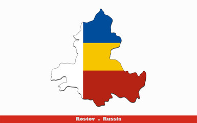 Rostov Flag -  Political divisions of Russia (EPS)