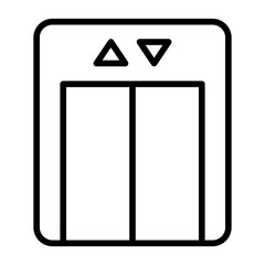 Lift, vertical transport, hoist, passenger elevator, vertical conveyor. icon