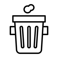 Recycling container, recycling receptacle, waste segregation bin, eco-friendly bin, recycling disposal. icon