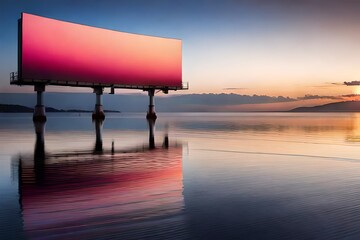 billboard on the beach