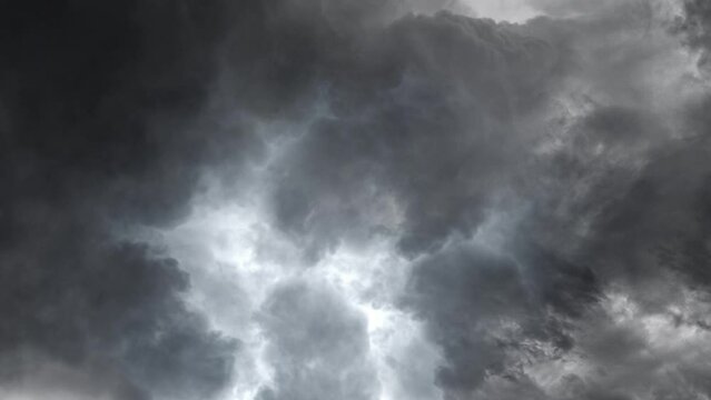lightning at night and thunderstorms
