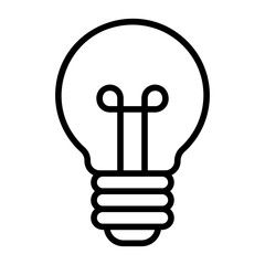 Electric bulb, lamp, incandescent bulb, light globe, illuminating device icon