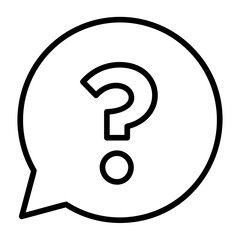 Query, inquiry, doubt, uncertainty, question icon