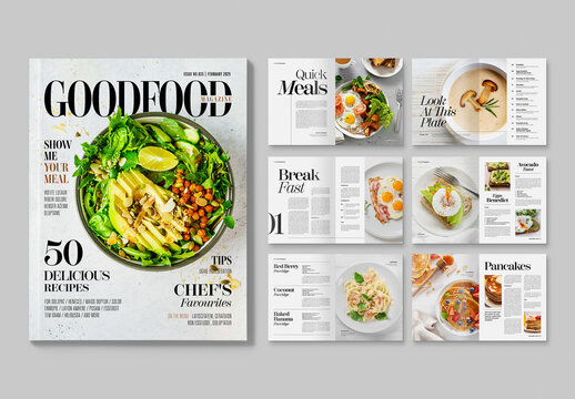 Food Cooking Magazine Layout