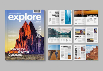 Travel & Tourism Magazine Layout