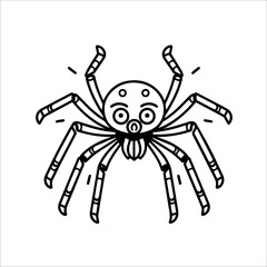 Obraz premium halloween spider illustration 