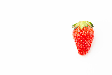 白背景にイチゴ