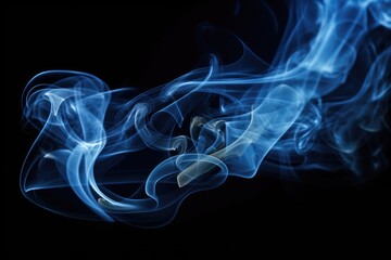 Dark blue smoke abstract background