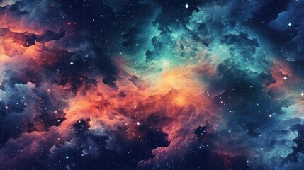 Dark galaxy background poster