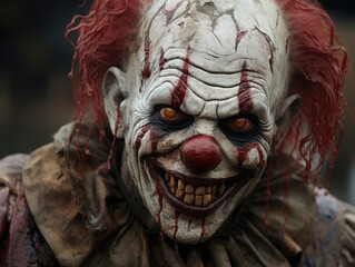 Scary clown ai generated