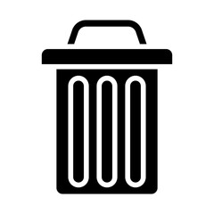 Garbage bin, rubbish bin, waste container, refuse bin, dustbin icon