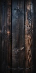 A wooden wall with a dark background