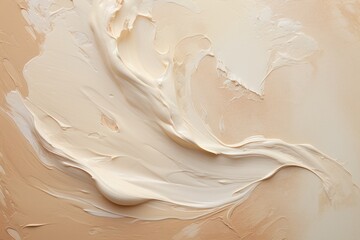 Close up of a smudge sample of make up foundation